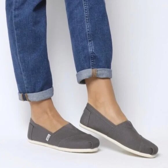TOMS Classic Canvas Espadrilles Alpargata Shoes Flats Sz 7 ~ NEW! - Picture 1 of 8